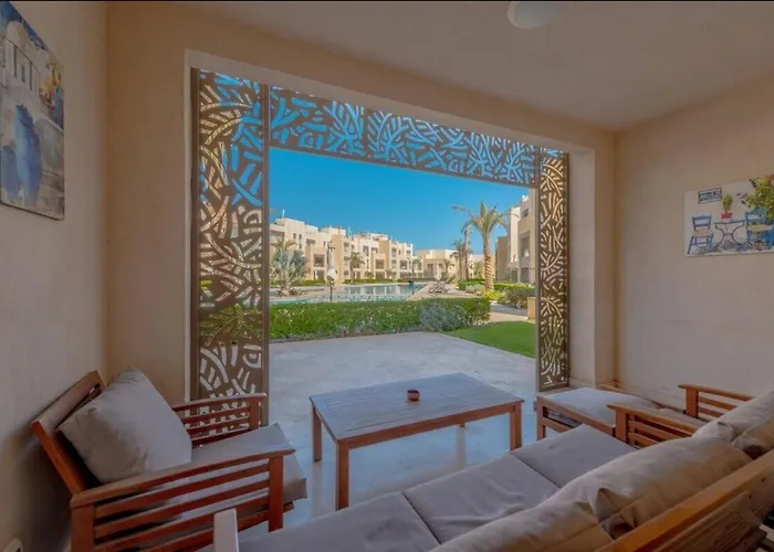 شقة Mangroovy- 1br Gf Waterfront Glitzy Direct Pool *